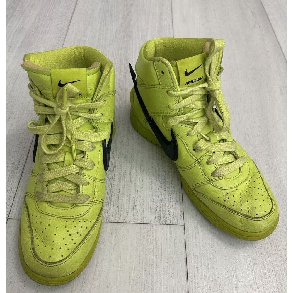 Nike Dunk High x Ambush Sneakers 7.5‎ US Flash Lime Green